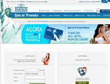 Tablet Screenshot of lista.havan.com.br